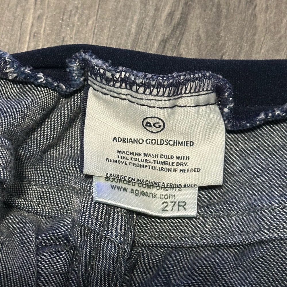 Ag Adriano Goldschmied maternity dark wash jeggings size 27 - Picture 2 of 5